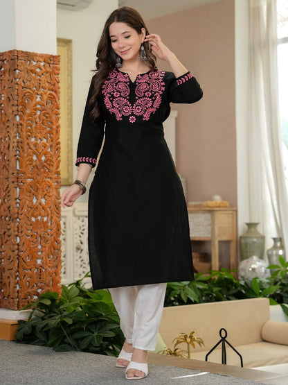 Women Ethnic Motifs Yoke Design Kurta