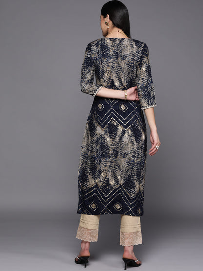 Women Printed Thread Work Kurta