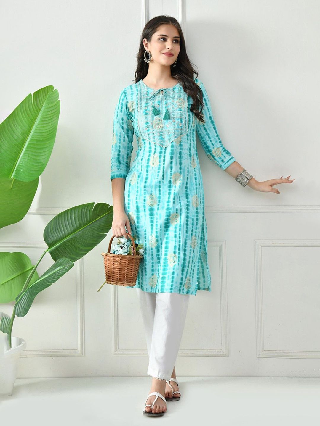 Women Ethnic Motifs Printed Daily Cotton A-Line Kurta