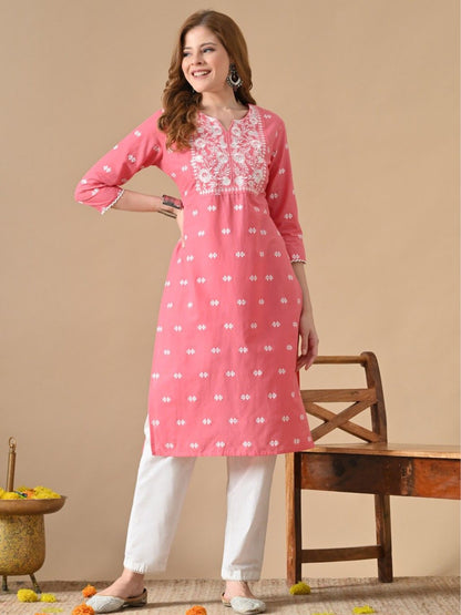 Women Ethnic Motifs Printed Daily Cotton A-Line Kurta