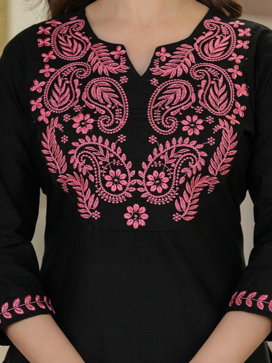 Women Ethnic Motifs Yoke Design Kurta