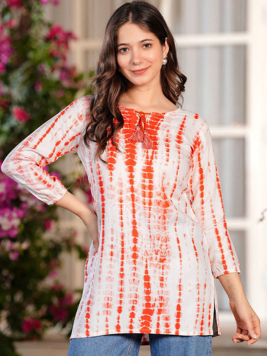 Women Floral Printed Flared Sleeves Kurta